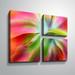 Latitude Run® 'Rainbow Bloom' Graphic Art Print Multi-Piece Image on Canvas Canvas, Cotton in White | 24 H x 36 W x 2 D in | Wayfair