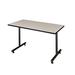 Symple Stuff Kobe Steel T-Base Training Seminar Table Steel in Brown/Gray/Red | 29 H x 60 W x 24 D in | Wayfair SYPL3518 42518003