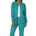 Cherokee Medical Uniforms Women's Workwear Revolution Snap Jacket (Size 4X) Teal, Polyester,Rayon,Spandex