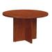 Red Barrel Studio® Blairview Circular Table Wood in Black | 29.5 H x 96 W x 42 D in | Wayfair RDBS9663 34519825