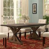 Gracie Oaks Taos 78-98" Wide Trestle Table, Canyon Brown Wood in Brown/Gray | 30 H in | Wayfair 4E1F81E4FF734CBA8E784C8C621035C2