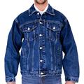 Mens Aztec Casual Denim Jackets, Stonewash, XXXXXL