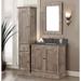 Millwood Pines Volker Rustic Solid Fir 31" Single Bathroom Vanity Set Stone in Yellow | 35 H x 31 W x 22.6 D in | Wayfair