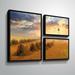 August Grove® 'Amish Country Sunrise' Multi-Piece Image Graphic Art Print on Canvas, Faux Fur in White | 24 H x 36 W x 2 D in | Wayfair