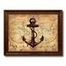 Breakwater Bay Anchor Nautical Vintage Map - Picture Frame Textual Art Print on Canvas Canvas | 18 H x 23 W x 1 D in | Wayfair BKWT4105 43908117