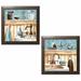 Red Barrel Studio® 'Powder Blue Bathroom Still Life Scenes' 2 Piece Acrylic Painting Print Set Canvas | 14" H x 14" W | Wayfair