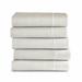 Birch Lane™ Harvey 300 Thread Count Geometric Egyptian-Quality Sateen Fitted Sheet 100% Cotton/Sateen in White | Twin | Wayfair