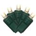 Vickerman 178430 - 70 Light 9' Green Wire Warm White Wide Angle LED Icicle Christmas Light String Set with 3.5" Spacing (X6G3301)