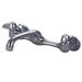 Kingston Brass Proseal Wall Mount Double Handle Kitchen Faucet in Gray | Wayfair KF102