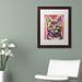 Trademark Fine Art '9 Lives' by Dean Russo Framed Graphic Art Canvas, Wood | 18.75 H x 22.75 W x 0.75 D in | Wayfair ALI2590-W1620MF