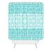 East Urban Home Gneural Shifting Pyramids Cyan Single Shower Curtain Polyester in Blue | 72 H x 69 W in | Wayfair 93DF38582C334F99B17108F3E657FC47