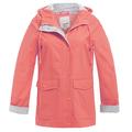 Womens Rain Mac Waterproof Raincoat Ladies Jacket Size 8 10 12 14 16 18 Salmon