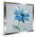 Alcott Hill® 'Floral Bloom I v2' Acrylic Painting Print on Canvas in Blue/Gray | 37.5 H x 37.5 W x 1 D in | Wayfair ALTH5953 44478001