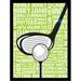 Zoomie Kids 'Golf Typography' Graphic Art Print Metal in Green/White | 34.5 H x 26.5 W in | Wayfair BDC50FD0DA964CC0984AF977C08B7DB2