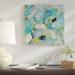 Red Barrel Studio® 'Fresh Teal Flowers III' Acrylic Painting Print Canvas in Blue/Green | 2 D in | Wayfair RDBA3567 44477876