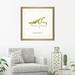 Ophelia & Co. 'My Greenhouse Praying Mantis' Watercolor Painting Print Plastic/Acrylic in Green/White | 21.5 H x 21.5 W x 0.75 D in | Wayfair