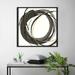 Orren Ellis 'Gilded Enso I' Acrylic Painting Print Canvas in Black | 21.5 H x 21.5 W x 2 D in | Wayfair ORNL1081 44477431