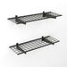 Rebrilliant Steel Wall Shelf for Garage Storage, Low-Profile Brackets Wire/Metal in Black | 2.12 H x 45 W x 15 D in | Wayfair