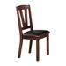 Side Chair - Millwood Pines Whitham 18" Wide Side Chair Faux Leather in Brown/Red | 39 H x 18 W x 21 D in | Wayfair