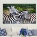 World Menagerie Zebra Stripes - Wrapped Canvas Photograph Print Canvas in Black/White | 18 H x 30 W x 1 D in | Wayfair