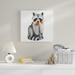 Harriet Bee Sitting Pretty Raccoon w/ Flower Garland - Art Canvas | 17 H x 17 W x 1.5 D in | Wayfair D075BCB331534C878C7A0BC1BF6F4201