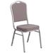 Flash Furniture Aurelia Crown Back Stacking Banquet Chair Fabric in Gray | 38 H x 17.25 W x 20.25 D in | Wayfair FD-C01-S-6-GG