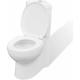 Vidaxl - Toilette d'angle en c�ramique pour salle de bains blanc