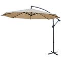 Parasol déporté rond Ø300cm - Hardelot - Beige - Manivelle anti-retour Toile déperlante Facile à