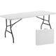 Oviala - Table rectangulaire pliante 180 cm en pehd - 8 places - Blanc