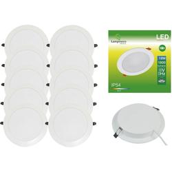 Lampesecoenergie - Lot de 10 Spot Encastrable led Downlight Panel Extra-Plat 18W Blanc Froid 6000K