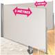 Store latéral double 200 x 600 cm en Aluminium - beige