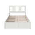 Moffett King Solid Wood Storage Platform Bed Wood in White Laurel Foundry Modern Farmhouse® | 50 H x 82.5 D in | Wayfair