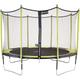 Trampoline de jardin 365 cm + filet de sécurité jumpi Vert/Noir 360 - Vert - Kangui