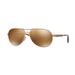 Oakley OO4079 Feedback Sunglasses - Women's Rose Gold Frame Prizm Tungsten Polarized Lenses 407931-59