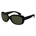 Ray-Ban RB4101 Jackie Ohh Sunglasses - Women's Black Frame Crystal Green Lenses 601-5817