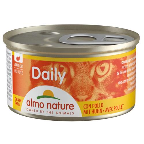 24x85g 2 Sorten Huhnmix Almo Nature Daily Menu Katzenfutter nass