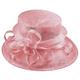 Elegance Collection Sinamay Loops Wedding Hat in Lilac, Size: Medium