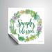 Gracie Oaks 'Simply Blessed Succulent Wreath' Textual Art Plastic/Acrylic in White | 36 H x 36 W in | Wayfair 53B29448562F4D9586706055D57BA691