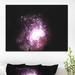 East Urban Home Stone 'Violet Amethyst Mineral Artwork' Graphic Art Print on Wrapped Canvas Metal in Black | 30 H x 40 W x 1.5 D in | Wayfair