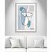 Latitude Run® 'Modern Times' Framed Graphic Art Print Paper in Blue/Gray | 43 H x 31 W x 1.25 D in | Wayfair DAA56C84EB8E4FB8A0B490D0D0A07484