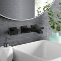 Delta Ara Wall Mounted Bathroom Faucet in Black | Wayfair T3567LF-BLWL