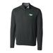 Men's Cutter & Buck Heather Charcoal North Dakota Big Tall Lakemont Half-Zip Jacket