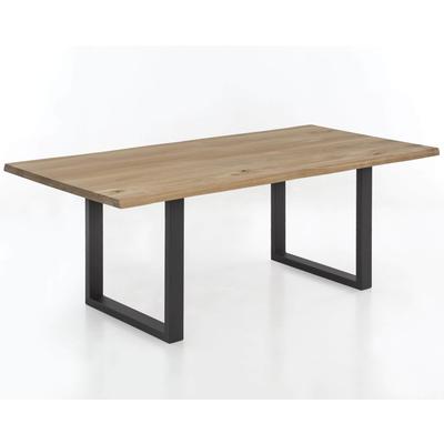 SIT Tops & Tables Esstisch Massivholz Even 160x90 cm / Antikschwarz