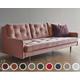 Kragelund »Holme« Couch 3-Sitzer / 197 x 75 x 88 cm / Stoff 507 Curry