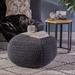 Gracie Oaks Tenacia 24" Wide Square Pouf Ottoman Cotton in Gray | 16.5 H x 24 W x 24 D in | Wayfair 8E8F194DBC2B436A82AB0EB51FCA9607