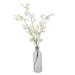 Vickerman 523339 - 20.5" Mini White Orchid in Glass Pot (FC180301) Home Office Flowers in Pots Vases and Bowls