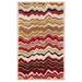 White 36 x 0.63 in Indoor Area Rug - Ebern Designs Tanner Hand-Tufted Wool Beige/Red/Brown Area Rug Wool | 36 W x 0.63 D in | Wayfair