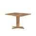Summer Classics Club Teak Outdoor Dining Table Wood in Brown/White | 2.5 H x 35.5 W x 35.5 D in | Wayfair 28594