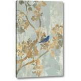 Astoria Grand 'Blue Bird' by Asia Jensen Giclee Art Print on Wrapped Canvas in Gray | 24 H x 15 W x 1.5 D in | Wayfair