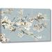 Charlton Home® 'Kimono w/ Birds I' by Asia Jensen Giclee Art Print on Wrapped Canvas Metal in Gray/White | 21 H x 32 W x 1.5 D in | Wayfair